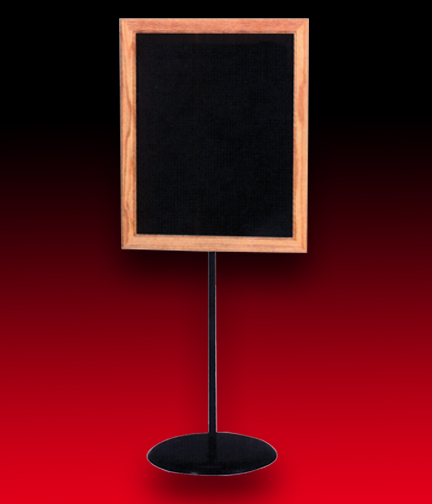 Floor Stand Chalkboard Square Framed 22"W x 54"H